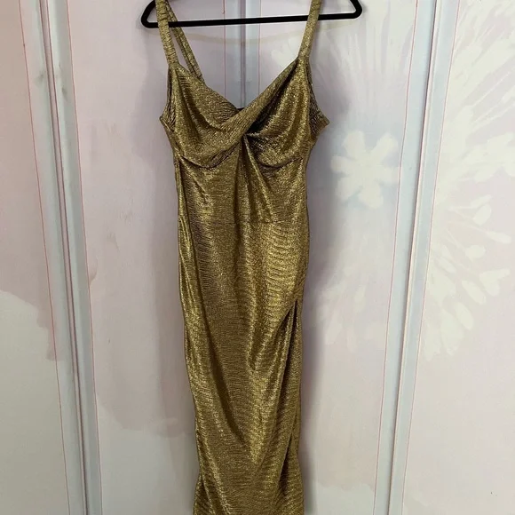 Tatyana Gold Maxi Dress - Picture 1 of 3